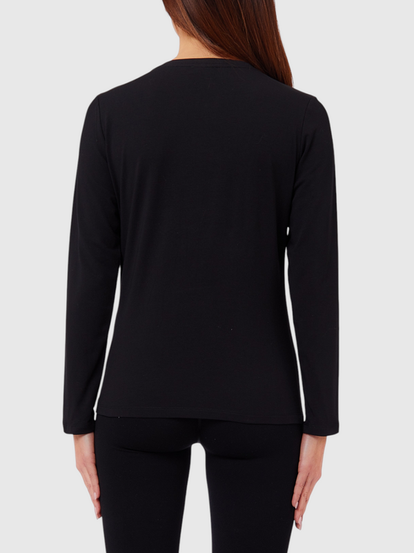 Liu Jo T-shitr ml Donna Mod. TF6248 JS003 L9293 Nero