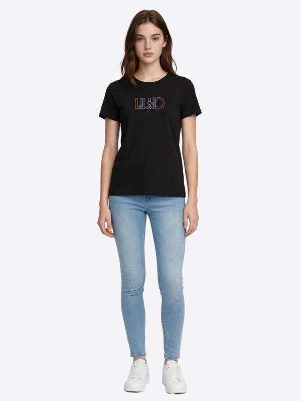 Liu Jo T-shirt Donna Mod. TF6251 JS923 W9415 Nero