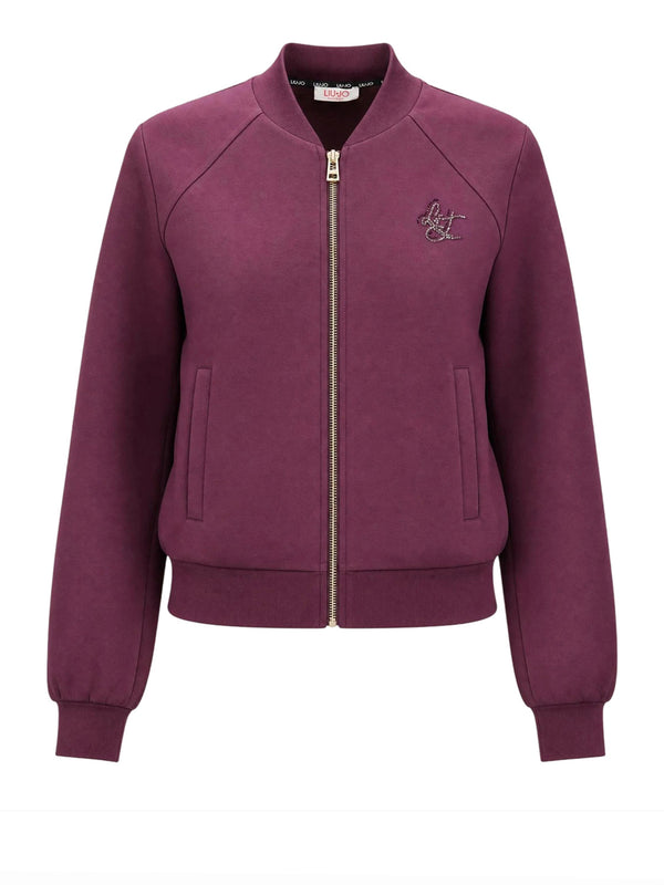 Liu Jo Felpa Zip Donna Mod. TF6287 J3958 91718 Bordeau