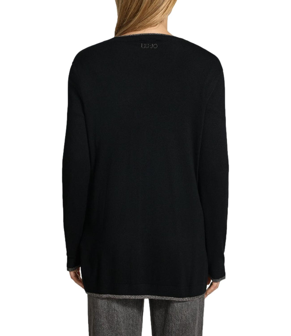 Liu Jo Cardigan Donna Mod. WF6083 MS49I 22222 Nero