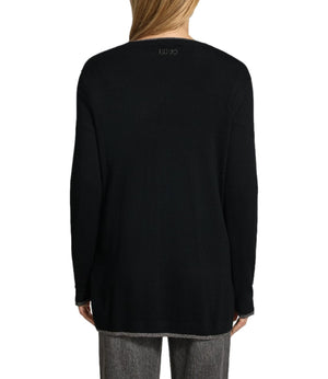 Liu Jo Cardigan Donna Mod. WF6083 MS49I 22222 Nero