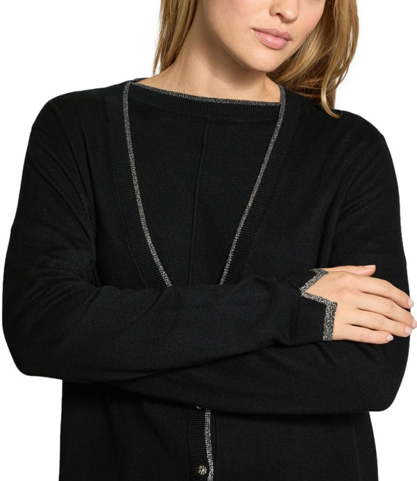 Liu Jo Cardigan Donna Mod. WF6083 MS49I 22222 Nero