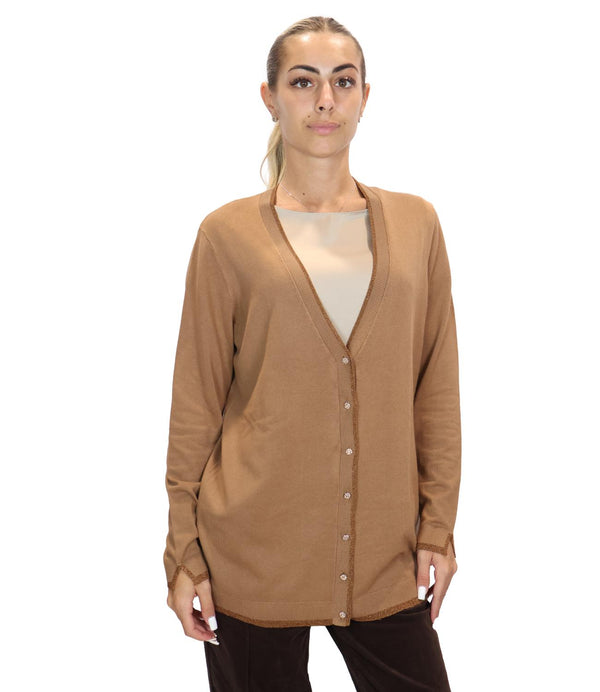 Liu Jo Cardigan Donna Mod. WF6083 MS49I 81020 Cammello