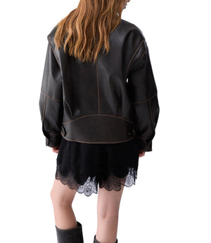 Liu Jo Giubbotto pelle Donna Mod. WF6194 E1106 91419 Moro
