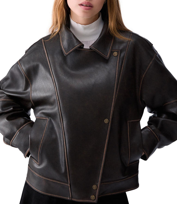 Liu Jo Giubbotto pelle Donna Mod. WF6194 E1106 91419 Moro