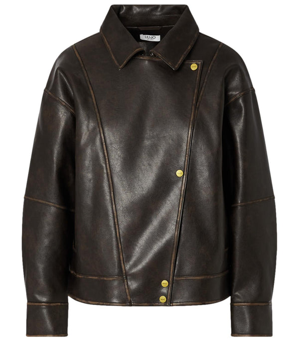 Liu Jo Giubbotto pelle Donna Mod. WF6194 E1106 91419 Moro