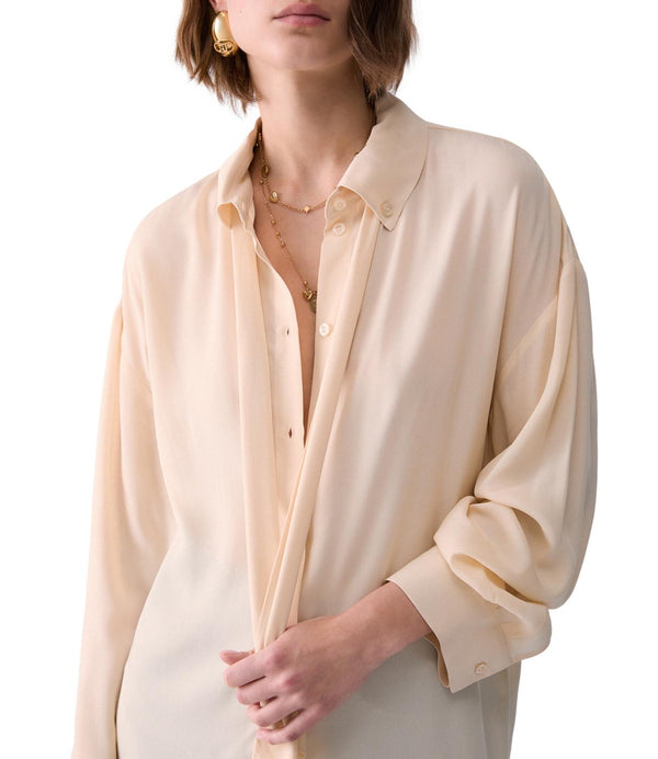 Liu Jo Camicia m/l Donna Mod. WF6330 T2578 51216 Crema