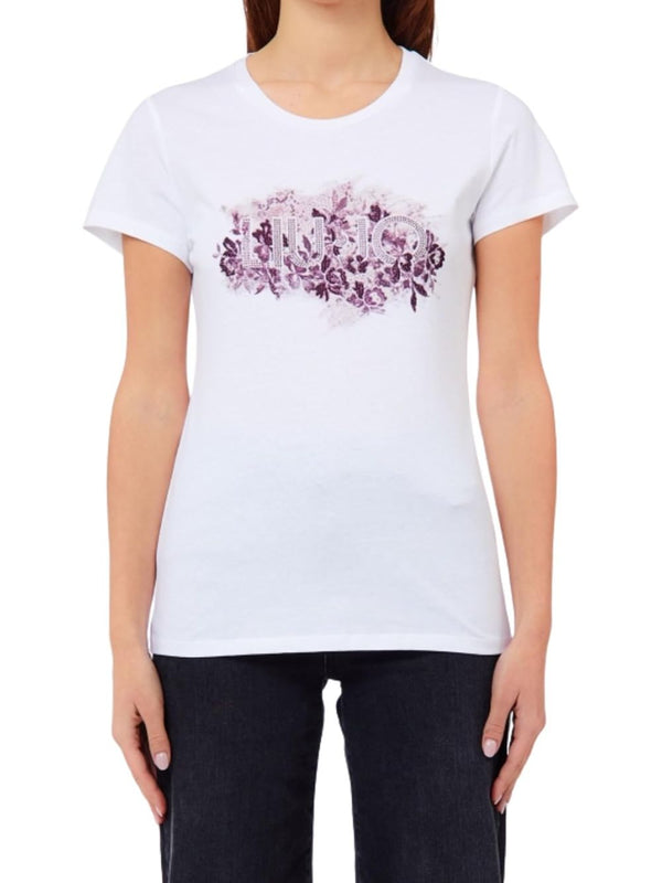 Liu Jo T-shirt Donna Mod. WF6346 JS923 L9466 Bianco