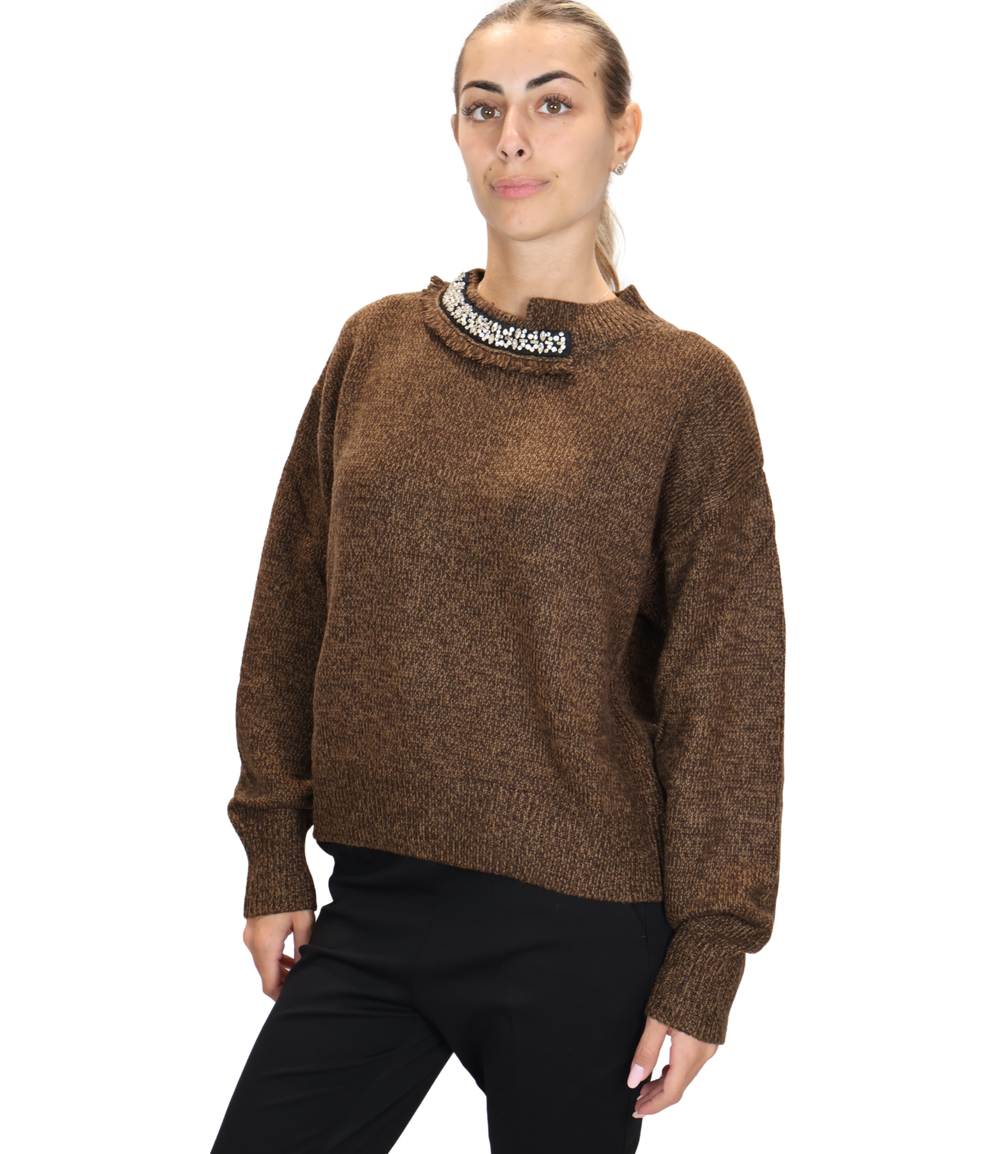 Liu Jo Maglia Donna Mod. WF6383 MA27S 09Z08 Moro