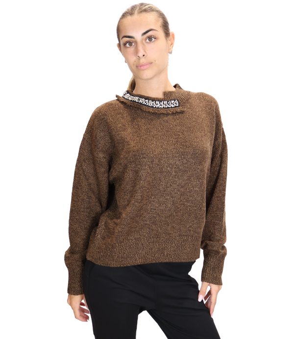 Liu Jo Maglia Donna Mod. WF6383 MA27S 09Z08 Moro