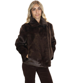 Liu Jo Eco-Pelliccia Donna Mod. WF6405 E1170 L9338 Moro