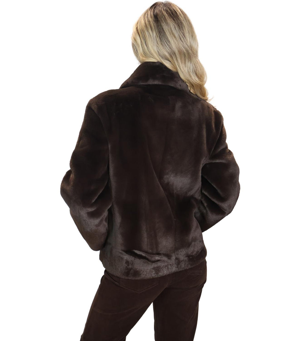 Liu Jo Eco-Pelliccia Donna Mod. WF6405 E1170 L9338 Moro