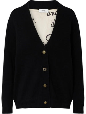 Liu Jo Cardigan Donna Mod. WF6417 MS009 L9456 Nero