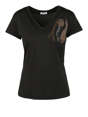 Liu Jo T-shirt Donna Mod. WF6447 JS923 L9413 Nero