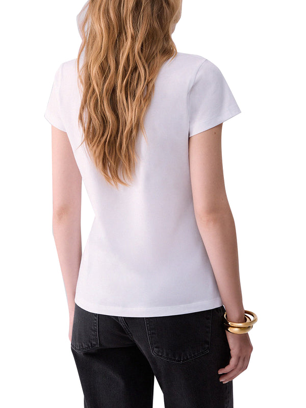 Liu Jo T-shirt Donna Mod. WF6447 JS923 L9481 Bianco