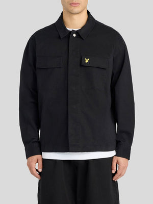 Lyle & Scott Camicia Manica Lungal Uomo Mod. LW2504V OVERSHIRT Z865 Nero