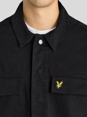 Lyle & Scott Camicia Manica Lungal Uomo Mod. LW2504V OVERSHIRT Z865 Nero