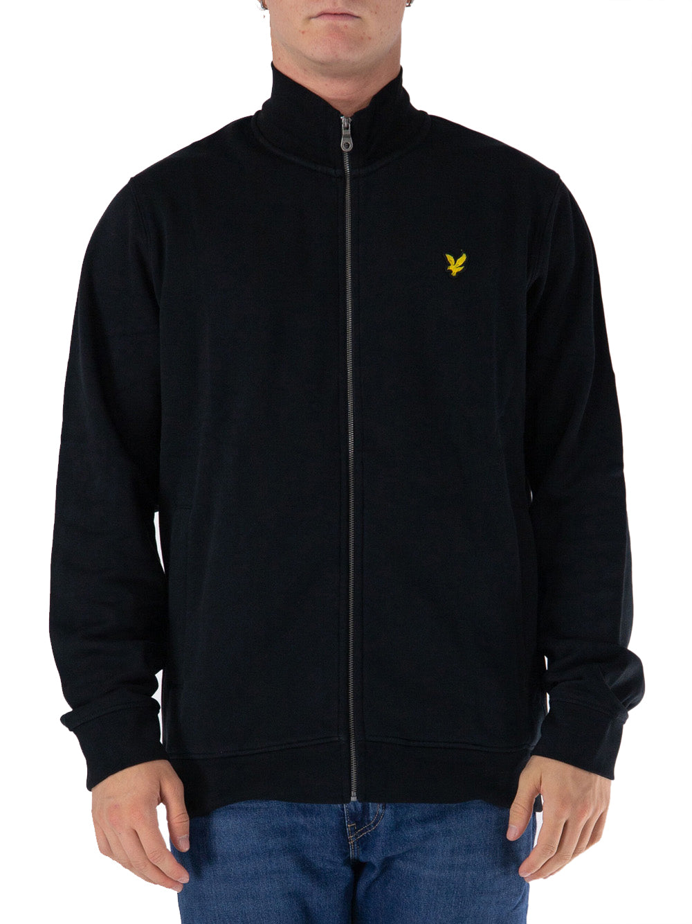 Lyle & Scott Felpa Zip Uomo Mod. ML2148V Z865 Nero
