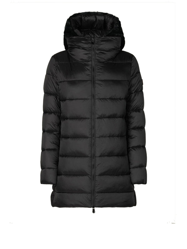 Save The Duck Giubbotto lungo Donna Mod. 40280W MATILDA JADE 10000 Nero