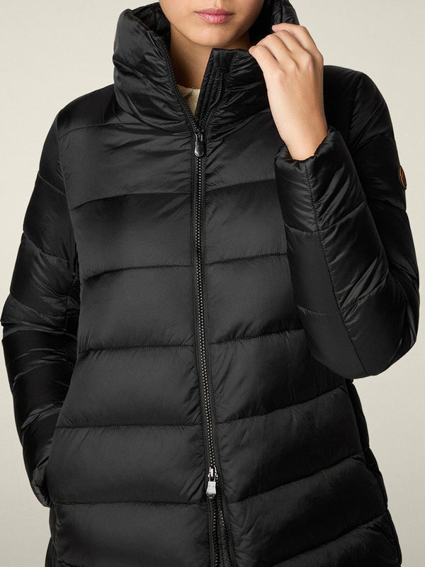 Save The Duck Giubbotto lungo Donna Mod. 40280W MATILDA JADE 10000 Nero