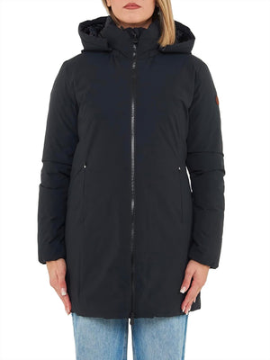 Save The Duck Giubbotto lungo Donna Mod. D40060W RACHEL MATT 10000 Nero
