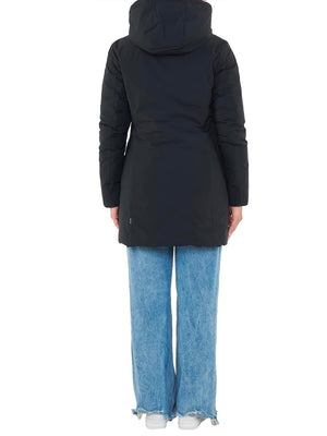 Save The Duck Giubbotto lungo Donna Mod. D40060W RACHEL MATT 10000 Nero