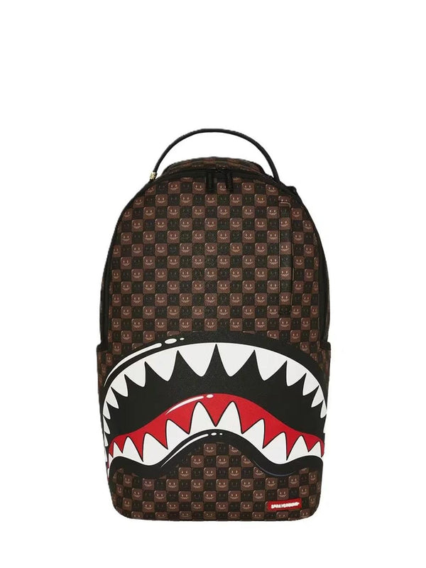 Sprayground Zaino UNISEX Mod. 910B8634NSZ SHARKS IN PARIS WTF MARRONE Marrone