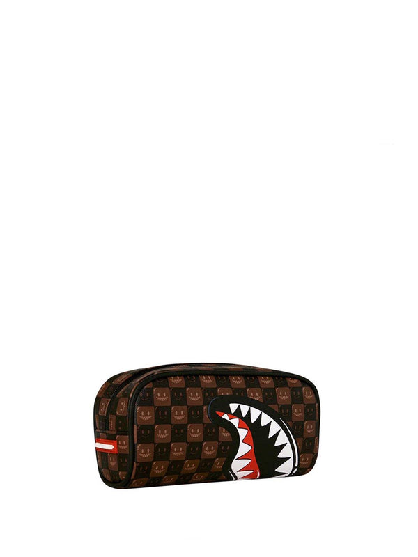 Sprayground Borsa Pochette UNISEX Mod. 910B9303NSZ SHARKS IN PARIS WTF MARRONE Marrone