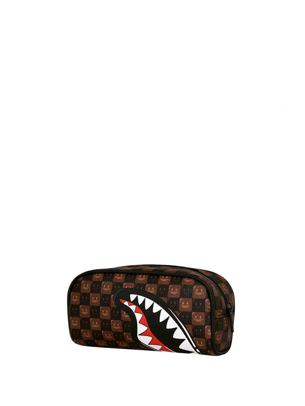 Sprayground Borsa Pochette UNISEX Mod. 910B9303NSZ SHARKS IN PARIS WTF MARRONE Marrone
