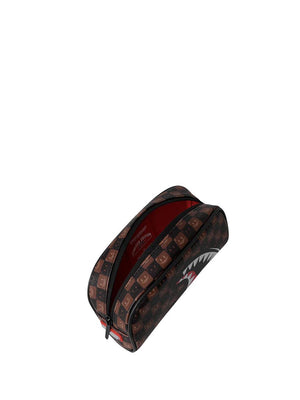 Sprayground Borsa Pochette UNISEX Mod. 910B9303NSZ SHARKS IN PARIS WTF MARRONE Marrone