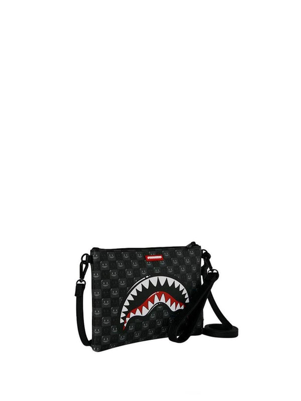 Sprayground Borsa Pochette UNISEX Mod. 910B9318NSZ SHARKS IN PARIS WTF NERO Nero