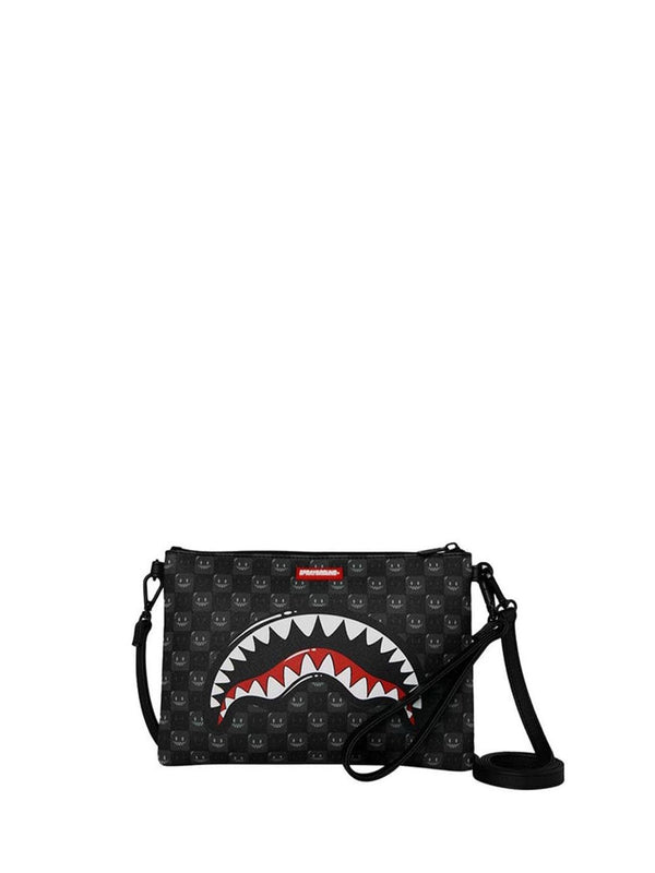 Sprayground Borsa Pochette UNISEX Mod. 910B9318NSZ SHARKS IN PARIS WTF NERO Nero