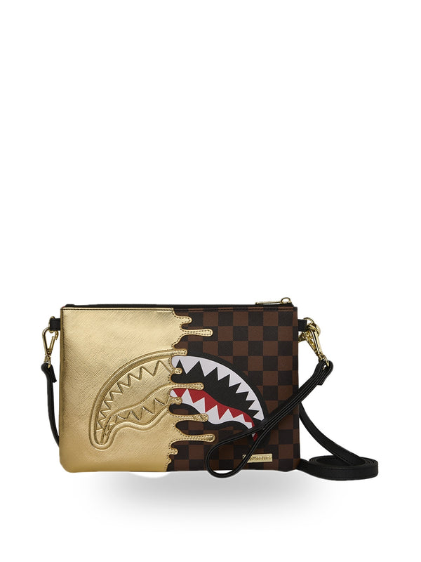 Sprayground Borsa Pochette UNISEX Mod. 910B9344NSZ PARIS GOLD MARRONE Marrone