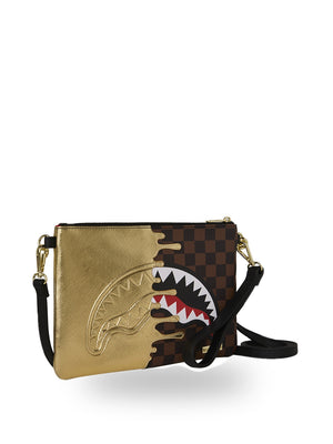 Sprayground Borsa Pochette UNISEX Mod. 910B9344NSZ PARIS GOLD MARRONE Marrone