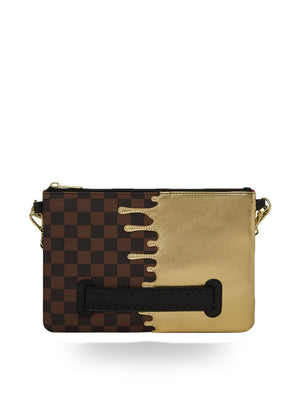 Sprayground Borsa Pochette UNISEX Mod. 910B9344NSZ PARIS GOLD MARRONE Marrone