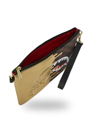 Sprayground Borsa Pochette UNISEX Mod. 910B9344NSZ PARIS GOLD MARRONE Marrone