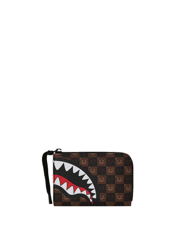 Sprayground Portafogli UNISEX Mod. 910W9302NSZ SHARKS IN PARIS WTF MARRONE Marrone