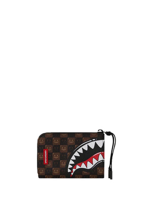 Sprayground Portafogli UNISEX Mod. 910W9302NSZ SHARKS IN PARIS WTF MARRONE Marrone