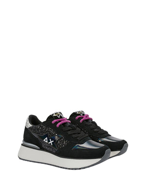 Sun68 Sneakers Donna Mod. CPZ46230 BIG STARGIRL GLITTER 11 Nero