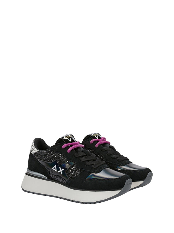 Sun68 Sneakers Donna Mod. CPZ46230 BIG STARGIRL GLITTER 11 Nero
