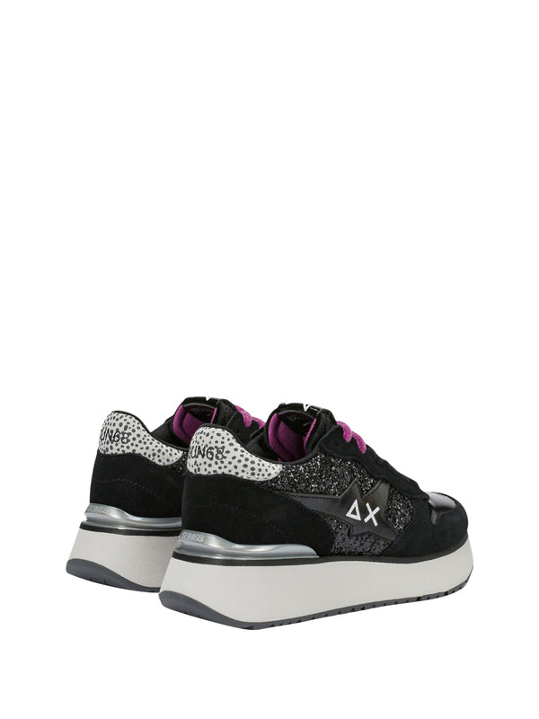 Sun68 Sneakers Donna Mod. CPZ46230 BIG STARGIRL GLITTER 11 Nero