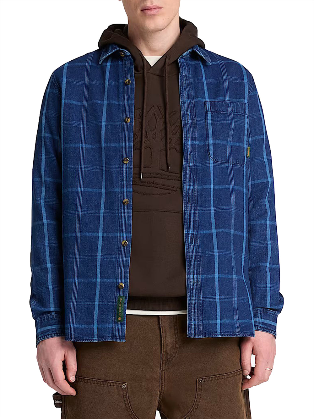 Timberland Camicia m/l Uomo Mod. TBC0YH81 AIK1 Blu