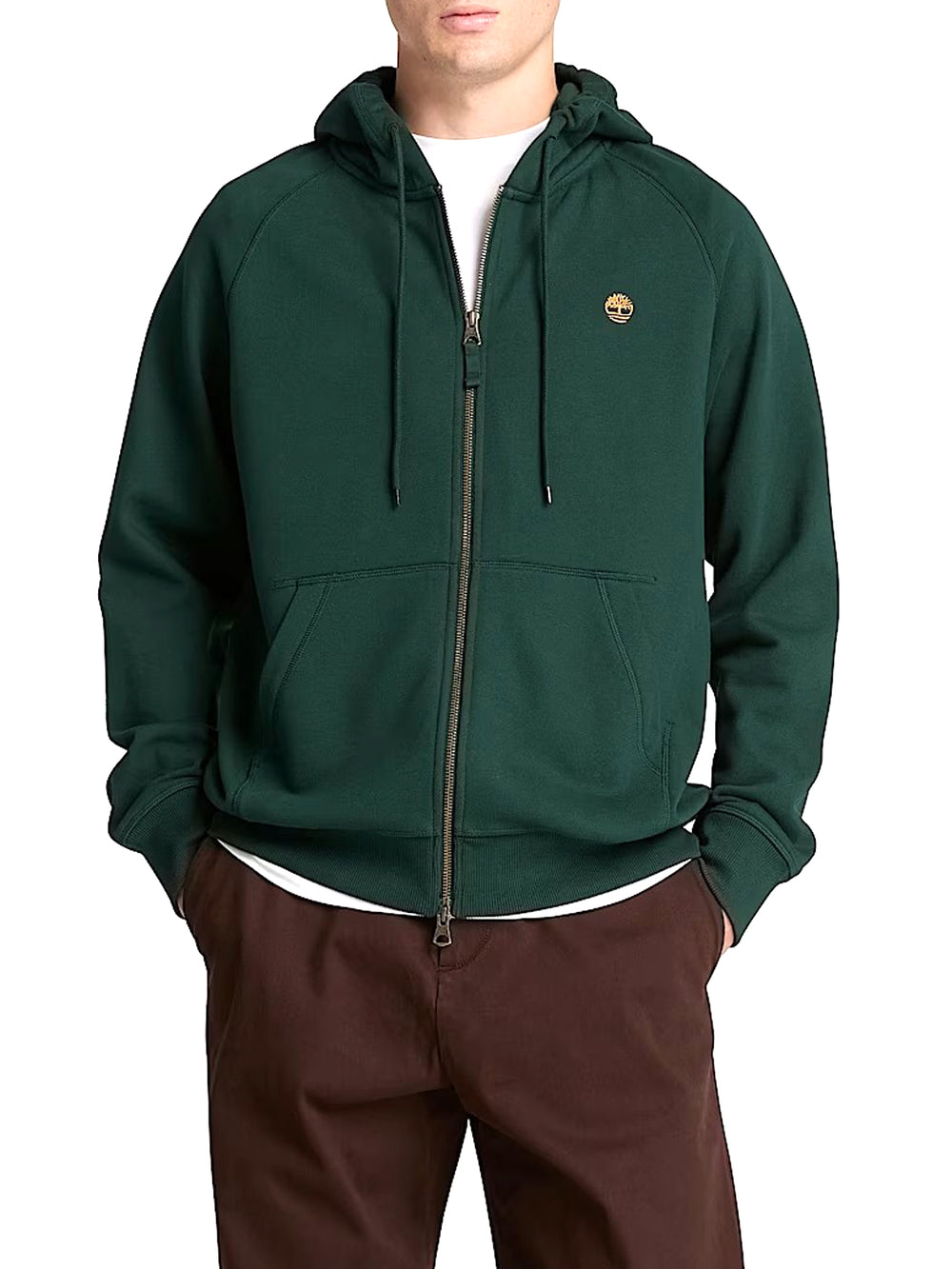 Timberland Felpa Zip Uomo Mod. TBC0YHB8 EA11 Verde