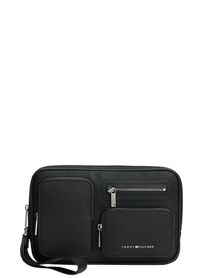 Tommy Hilfiger Pochette Uomo Mod. AM0AM14482 BDS Nero