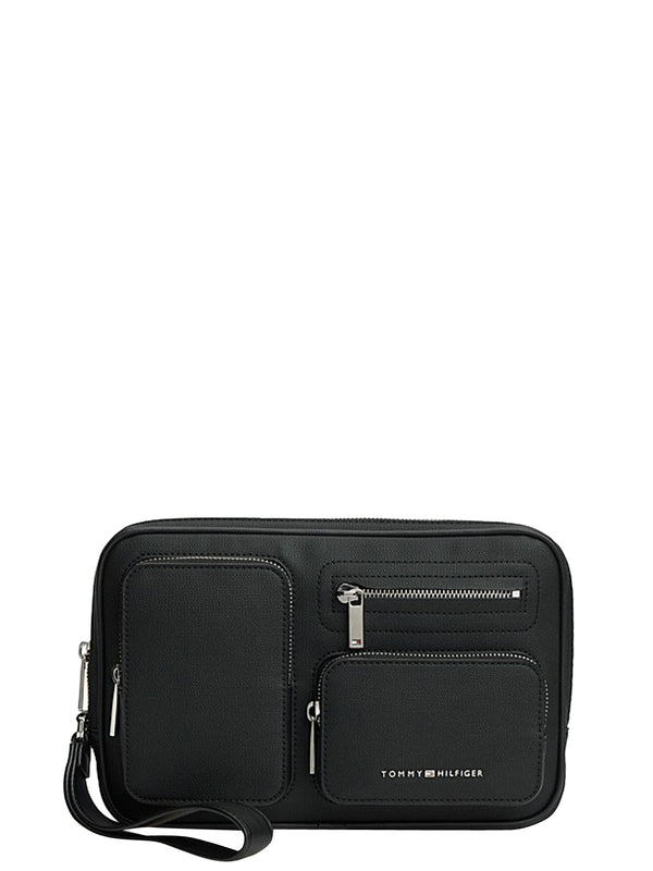 Tommy Hilfiger Pochette Uomo Mod. AM0AM14482 BDS Nero