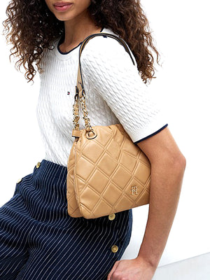 Tommy Hilfiger Borsa Donna Mod. AW0AW18716 RBL Cammello