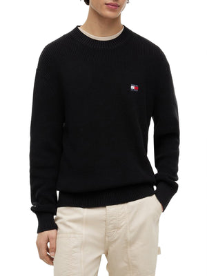 Tommy Hilfiger Maglione Girocollo Uomo Mod. DM0DM20923 0GK BLACK