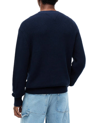 Tommy Hilfiger Maglione Girocollo Uomo Mod. DM0DM20923 0GY Blu