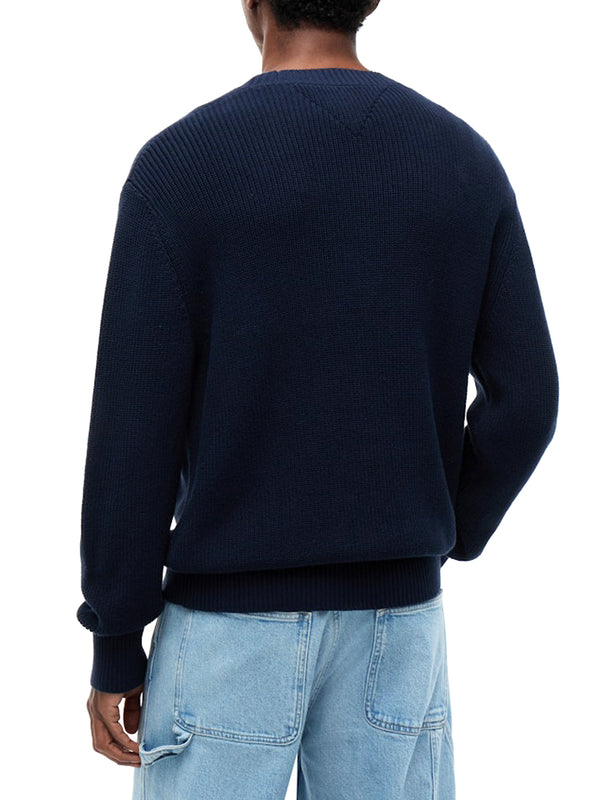 Tommy Hilfiger Maglione Girocollo Uomo Mod. DM0DM20923 0GY Blu