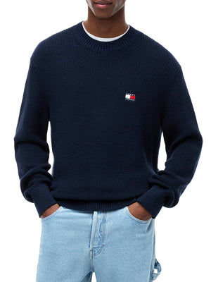Tommy Hilfiger Maglione Girocollo Uomo Mod. DM0DM20923 0GY Blu